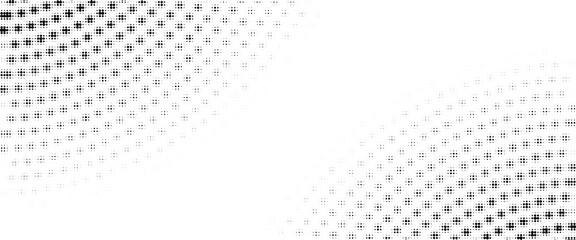 Halftone dot background pattern vector illustration. Monochrome gradient dotted modern texture and fade distressed overlay. Design for poster, cover, banner, business card, mock-up, sticker, layout.