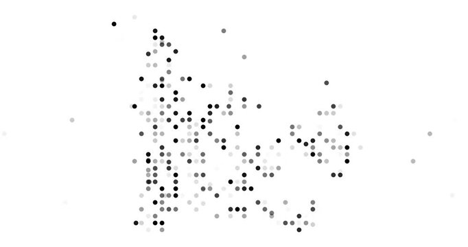 Flowing Circles Create the Map of French Southern Territories Visualization