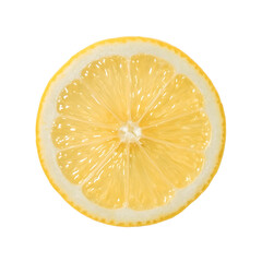 Zesty Citrus Slice: A vibrant, close-up shot of a sliced lemon, its bright yellow flesh and textured rind showcasing the freshness of the fruit. 