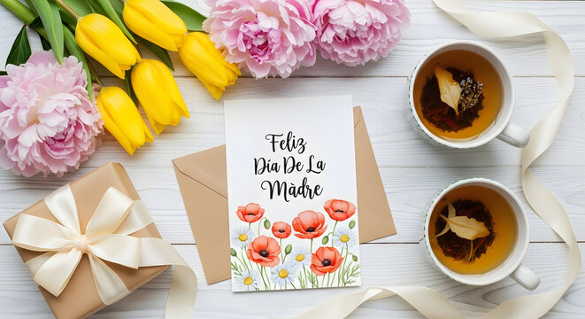 Feliz Dia De La Madre Spanish Mothers Day Greeting Card 1.