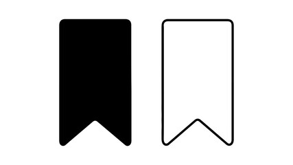 Bookmark icons with transparent background