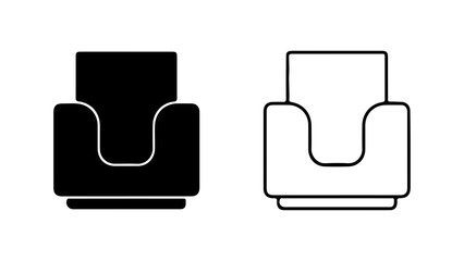Armchair icon with transparent background