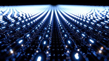Infinite Blue Light Array - A Technological Perspective.