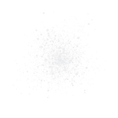 A shimmering burst of glitter particles on a transparent background, ideal for enhancing photos and illustrations as a PNG overlay.