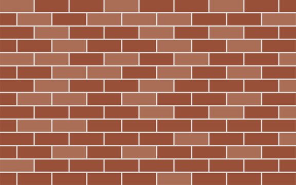 Seamless pattern of reddish brown brick wall texture background