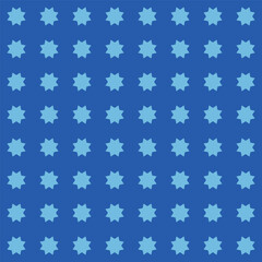 Vibrant blue star geometric seamless pattern, perfect for digital backgrounds, web design, and modern graphic projects