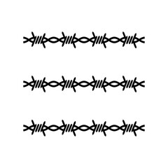 Barbed Wire icon vector illustration.