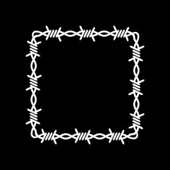 Barbed Wire icon vector illustration.