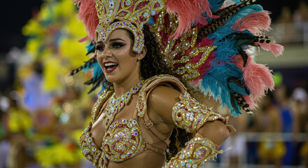 Performer of Rio Carnival in Brazil