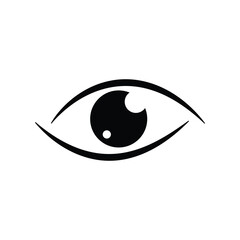 Eye icon design template isolated