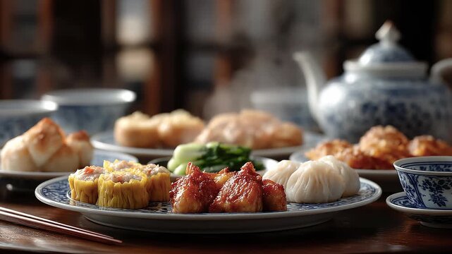 Exquisite Dim Sum with Traditional Cantonese Delicacies