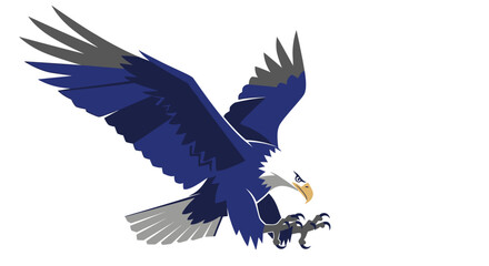 Naklejka premium Majestic Soaring Eagle A Symbol of Strength, Freedom, and Independence in Flight