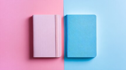 A Brand New Notebook as the Central Element in a Symbolic Still Life Arrangement, Embodying the Essence of an Office Concept, Perfect for Workspace, Study, and Creative Environment Visuals.