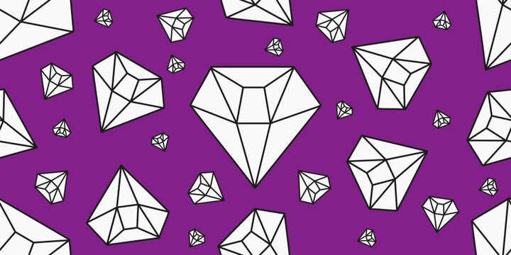Vector Diamond Seamless Pattern template design. Vector illustration of simple Diamond Seamless background. Perfect interior living room wall decor wallpaper and wrapping paper layout. Editable EPS 10