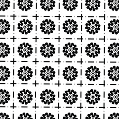 Seamless texture for fashion, textile design, on wall paper, wrapping paper, fabrics and home decor. Simple repeat pattern.White background with black pattern.