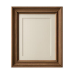 Fototapeta premium PNG Elegant wooden picture frame design.