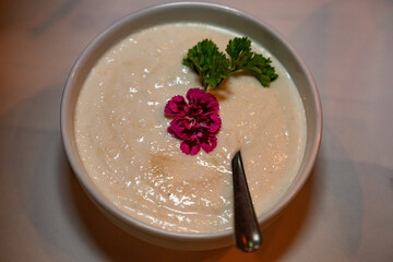 Sauce with tarragon and parsley