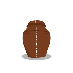 Colorful Korean Onggi pottery illustration