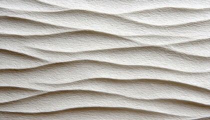 Elegant White Waves with Subtle Sand Texture - Abstract Design Backdrop for Fluid Light Patterns