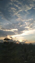 sunset in the mountains