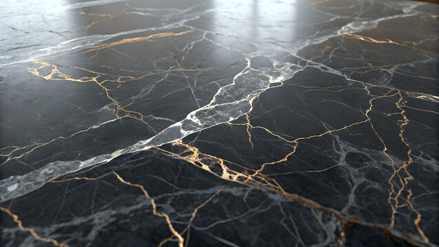 Old textured wood wall and blue sky storm landscape with abstract lightning over snowy winter tree branches