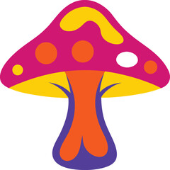 vector illustration of a mushroom