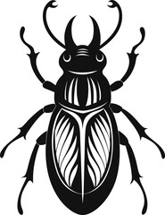 stag beetle vector illustration