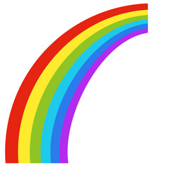 rainbow doodle for illustration
