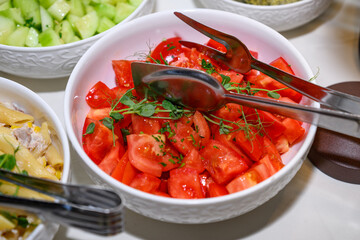 Tomato salad in a bowl