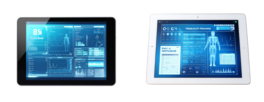 Sat of Digital Health Record Interface – Secure Online Medical Data PNG