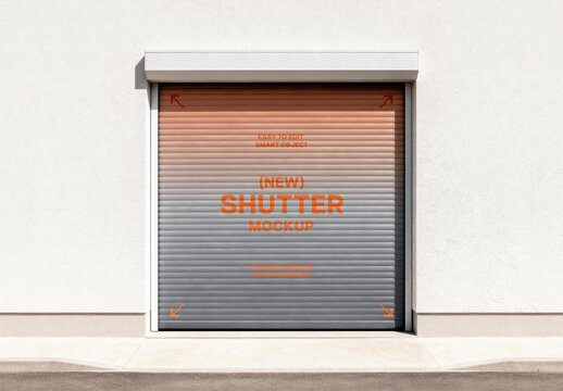 Shutter Door Mockup