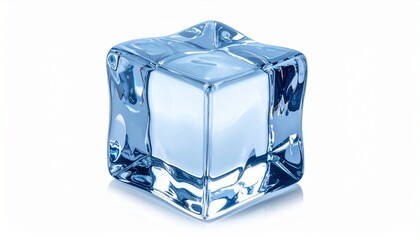 ice cube isolated on white