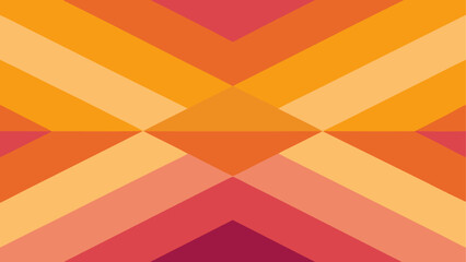 Geometric abstract pattern with warm orange and red tones