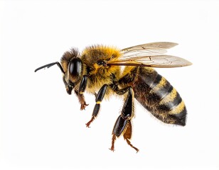 bee on white background