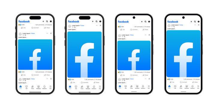 facebook post mockup social media template. like and love icon buttons and haha emoji smiley face, web post mock up frame . facebook notification icons, thumb up icon, favorite heart icon sticker