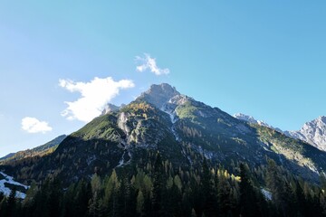 a smaller mountain in the dolomite alps
