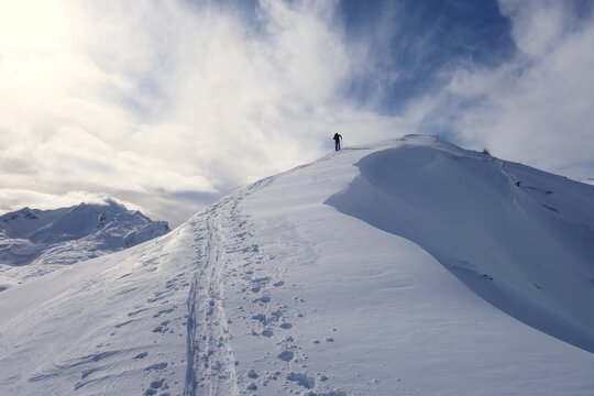 Randonn&eacute;e &agrave; skis en Ubaye. Col de Larche, Vallon du Lauzanier - Ubaye - Alpes du Sud