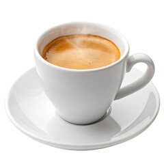 Obraz premium cup of coffee on white