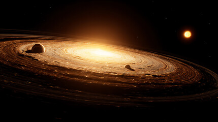 protoplanetary disk forming a new solar system