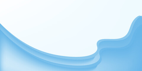 Obraz premium background blue abstract wave with light, modern design