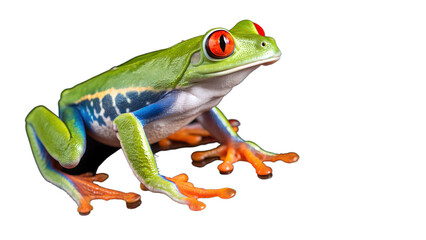 Obraz premium green eyed tree frog