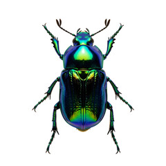 Isolated Beetle Illustration Detailed Insect Close-up Entomology Specimen Biodiversity Study Wildlife Portrait on Transparent Background Arthropod Nature