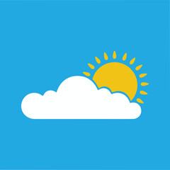 Sunny Day with Cloud Icon