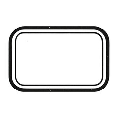 PNG Rounded rectangular frame illustration.