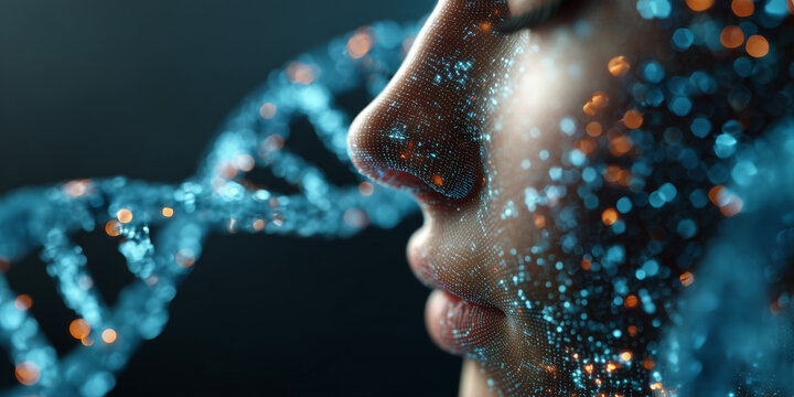 Personalized medicine and genomics advancements global research lab scientific discovery innovative environment close-up view future concepts