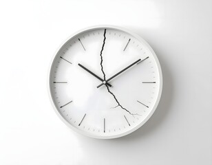 Broken Time – Minimalist Symbol of Toxic Work Culture