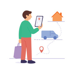 Tracking Delivery Rider, watching package location live