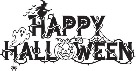 Happy haloween vector art