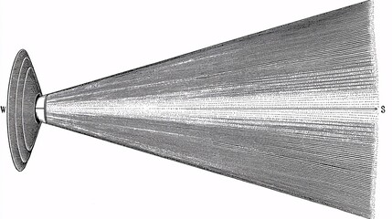 conceptual illustration of air distortion and shock cone forming around a moving object traveling faster than sound sonic boom close-up, sonic boom, air distortion, shock cone, motion, supersonic, 