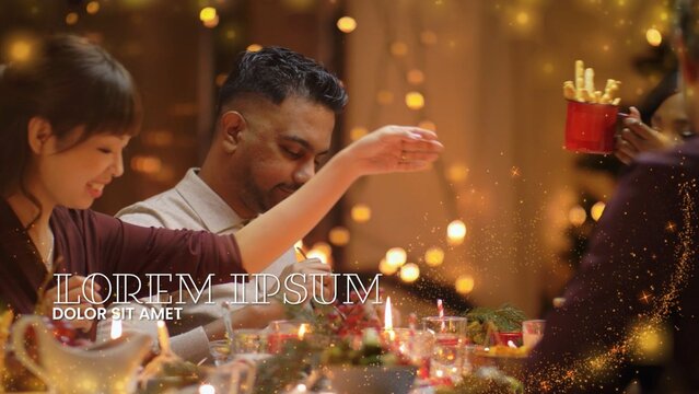 Festive Christmas Sparkle Glitter Slideshow